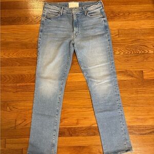 MOTHER Women’s Faded Blue Slim Jeans